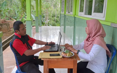 Pengajar Praktik Laksanakan Pendampingan Individu  6 Angkatan 4 CGP UPT SMPN 7 Banjit